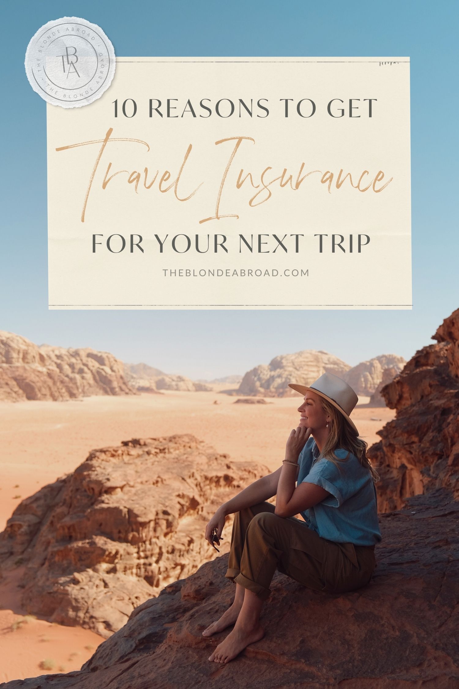 10 Reasons to Get Travel Insurance for your Next Trip Pin