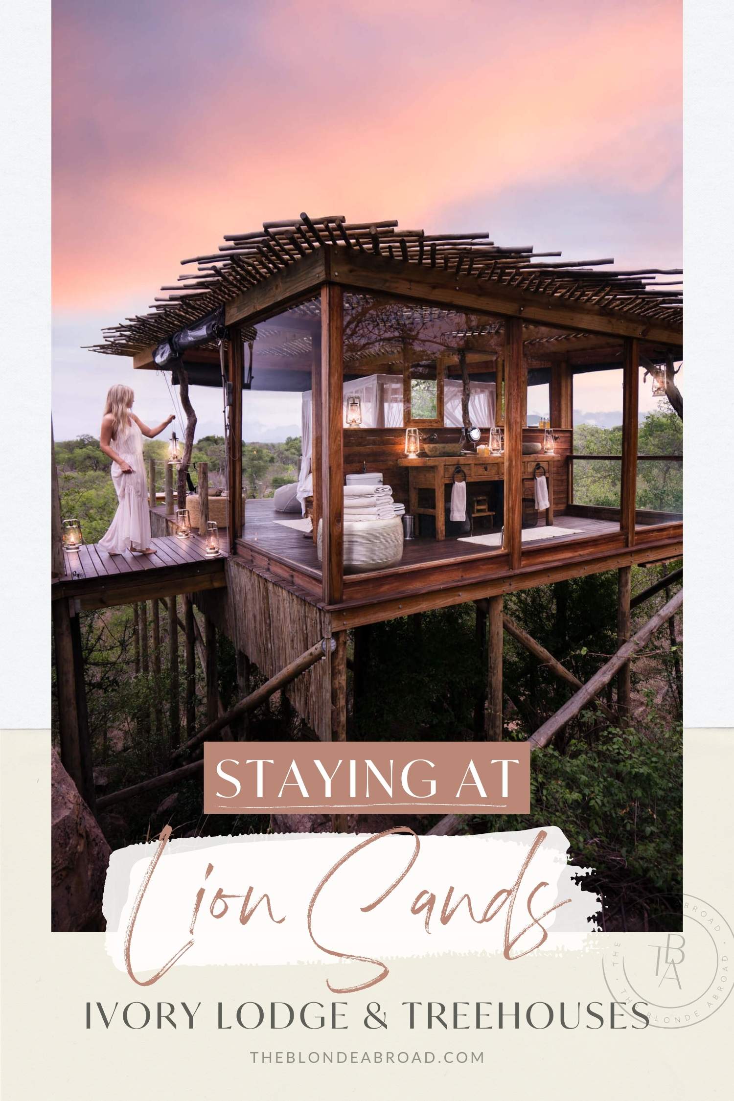 Staying at Lion Sands Ivory Lodge and Treehouses