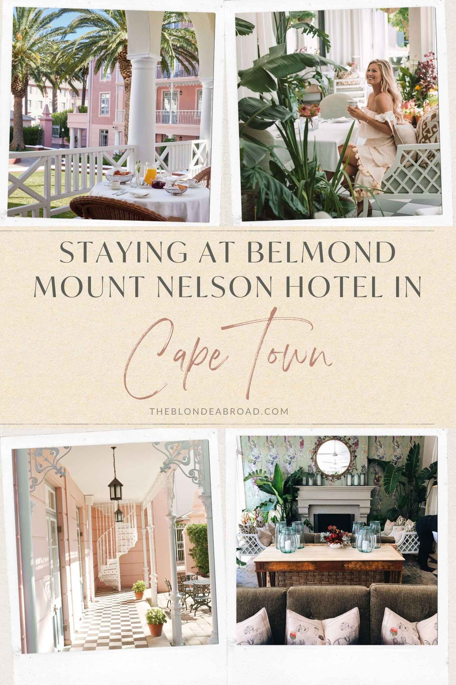 Staying at Belmond Mount Nelson Hotel in Cape Town