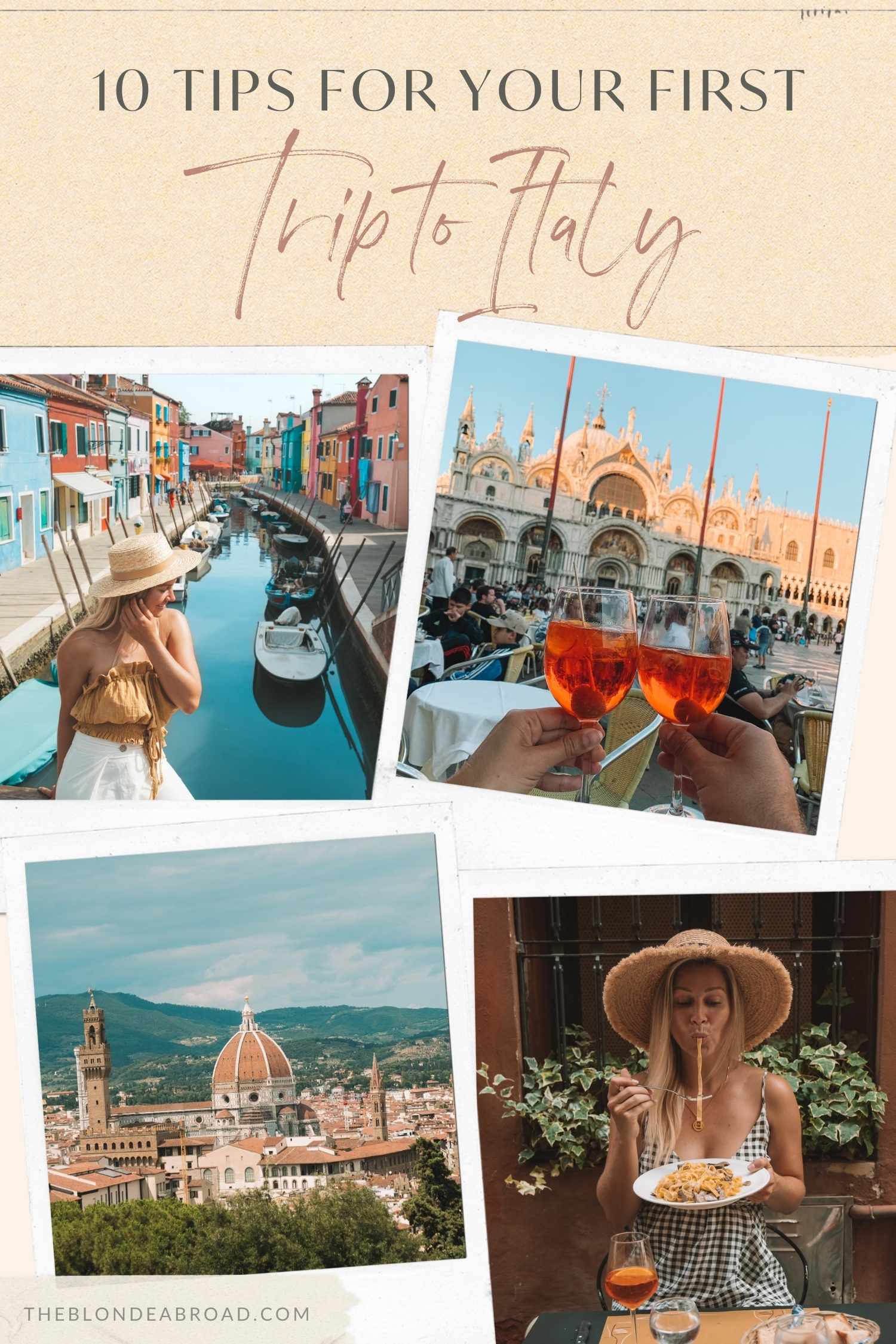 10 Tips for Your First Trip to Italy