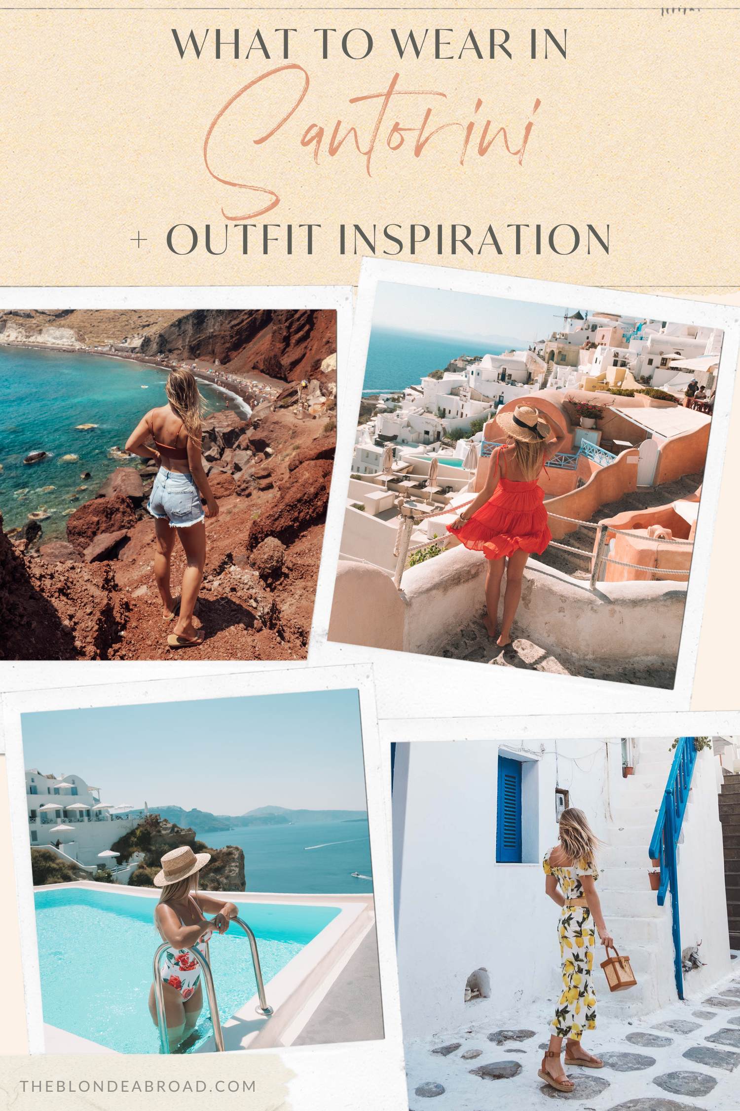 What to wear in Santorini Greece